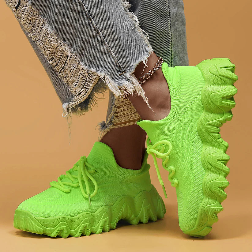 Ultra Comfy Walkers - Lime Green